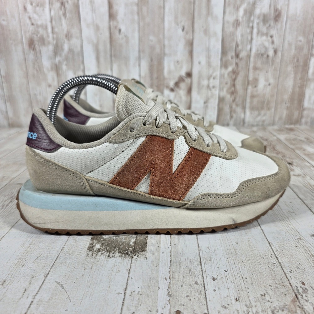New Balance 237 Womens‎ Sneakers Beige White Rust WS237BA Size 8